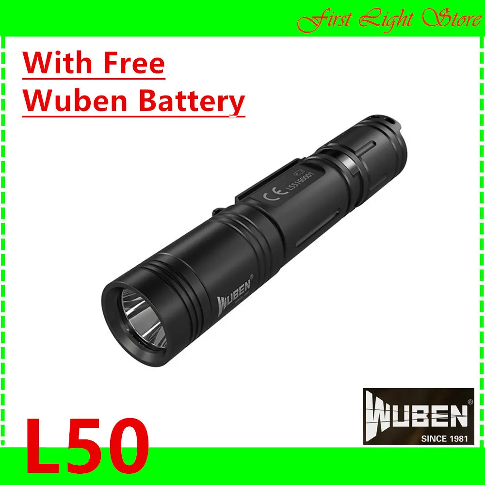 WUBEN L50 фонарик с батареей