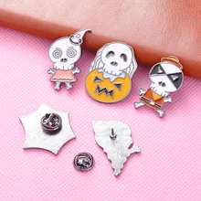 AliExpress,, аксессуары для Европы и Америки, череп, паутина, брошь тыква, сумка, аксессуары для одежды, значок