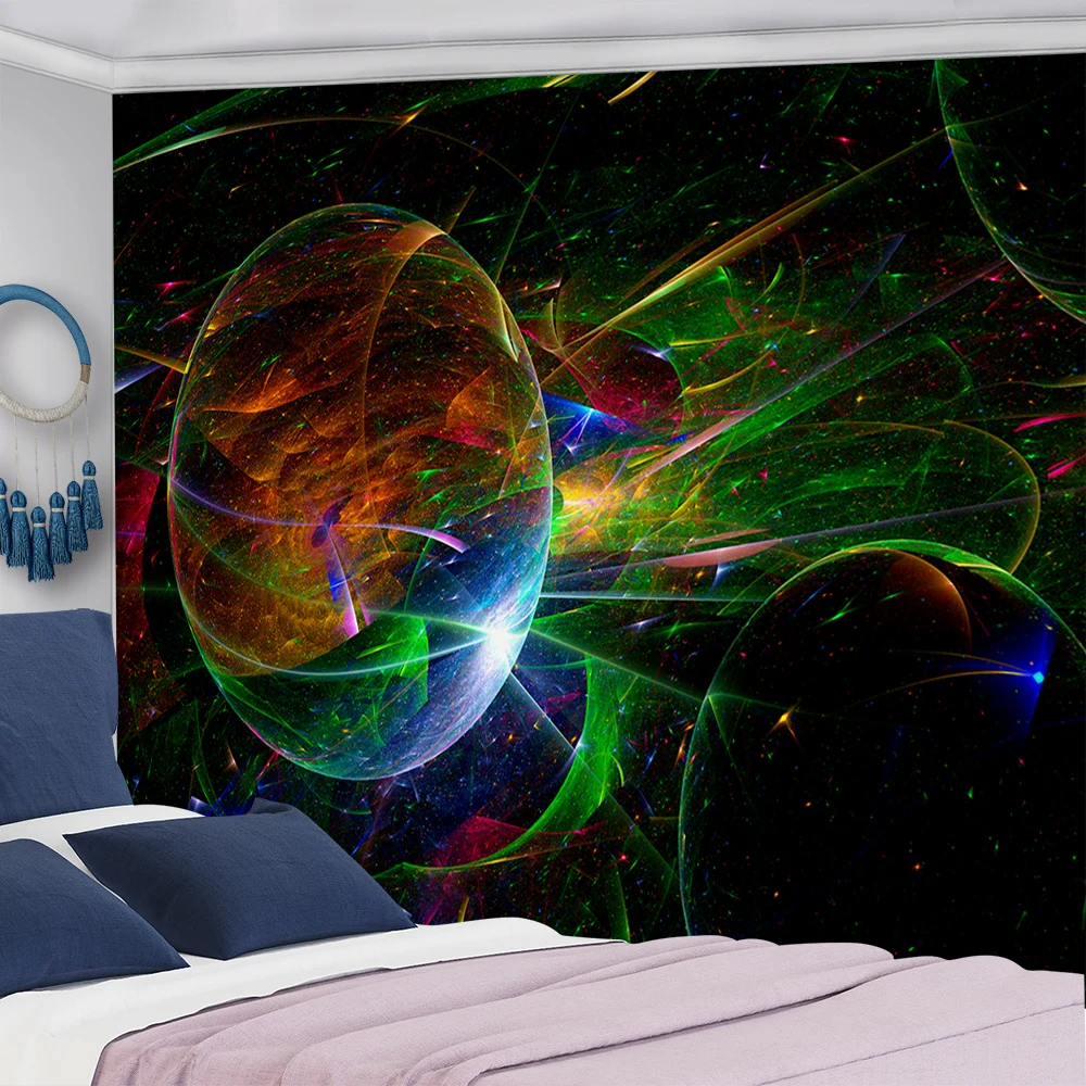 Psychedelic AI гобелен серия украшение для спальни Хиппи Мандала семья гостиная
