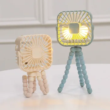 

Mini Portable Hanging Octopus Shape Stand Adjustable Handheld USB Charging Fan Cooler For Baby Stroller Student Use