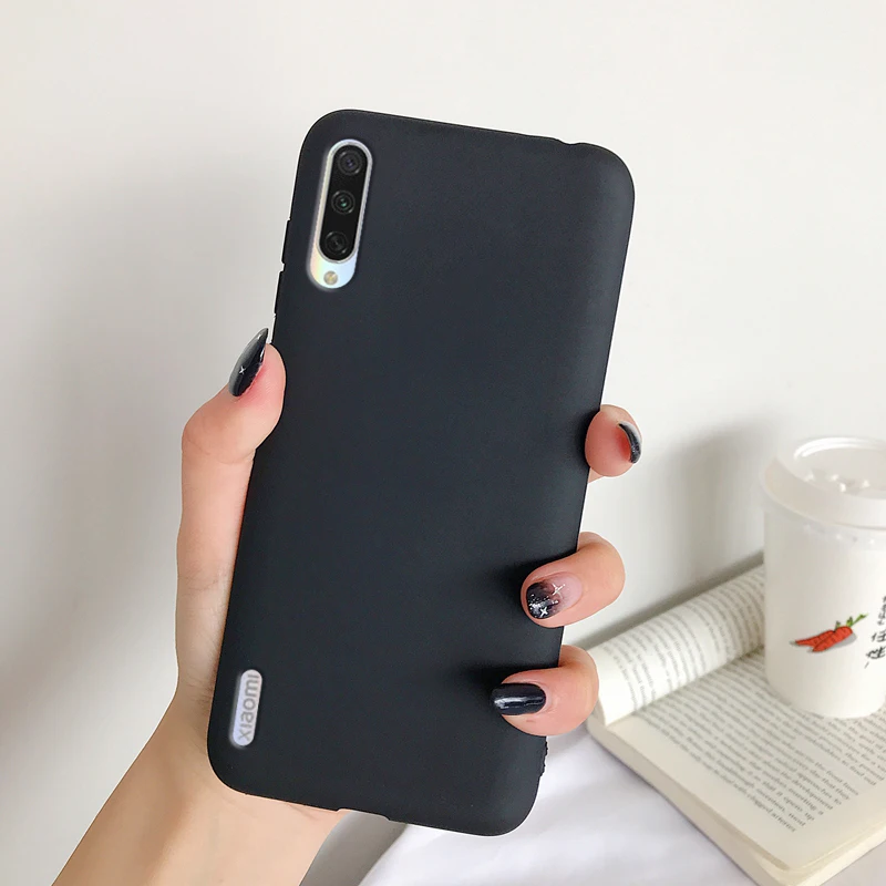 Матовый яркий однотонный чехол для Xiaomi Mi 9 Lite Mi9Lite Mi 9 Lite 6,39 умный чехол для телефона TPU резиновый мягкий силиконовый чехол-бампер