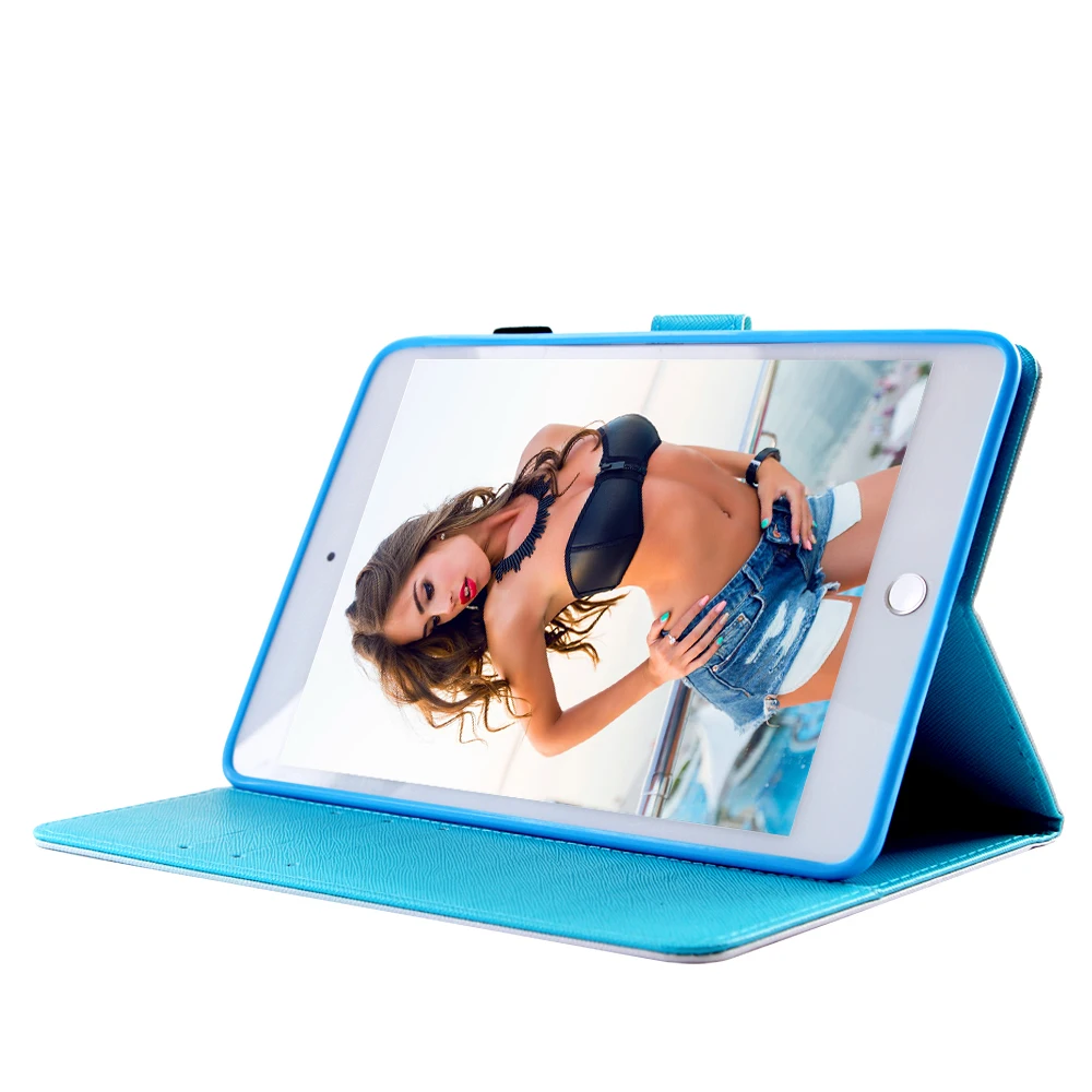 Тонкий чехол для IPad Mini 1 2 3 4 5 7 для девочек от 5 до 8 лет Чехол для iPad Pro 9,7 Чехол для iPad Air 2 Планшеты из искусственной кожи чехол с подставкой оболочки Coque