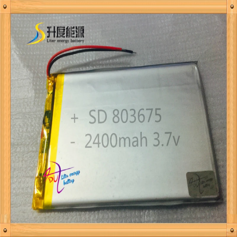 

2019 Real Limited Mp3 / Mp4 Player Battery Pack Yi Bateria 803675 Trimble Gps Battery 3.7v 2400mah Polymer