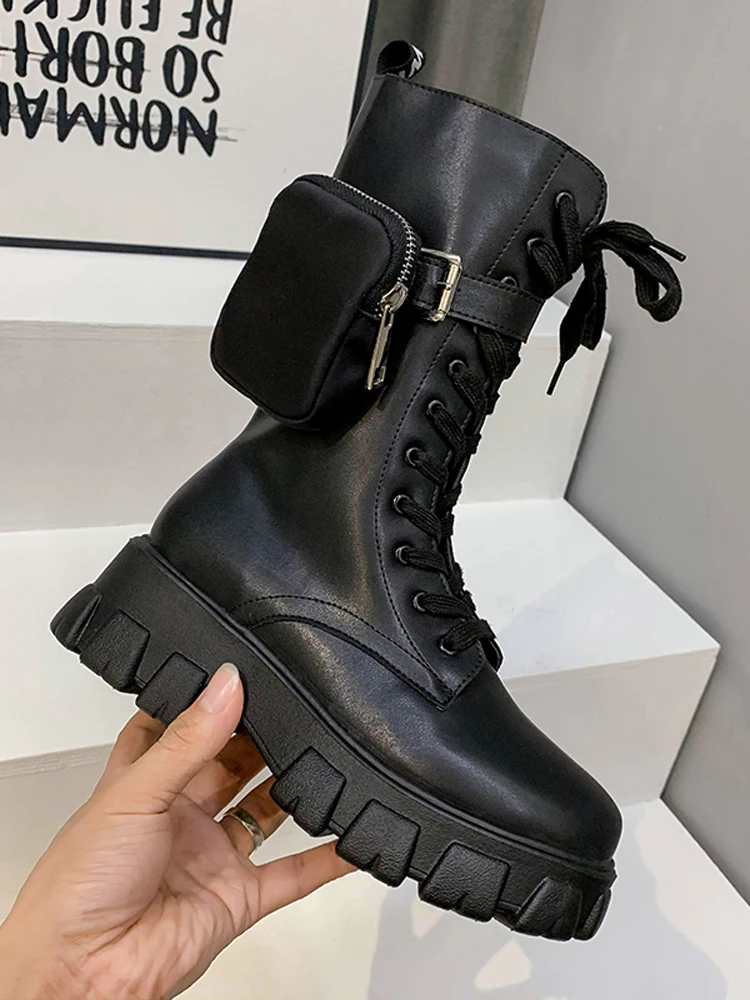 

Martin boots women's spring and autumn single 2020 new versatile net red thick heel handsome fashion leisure motorcycle boots