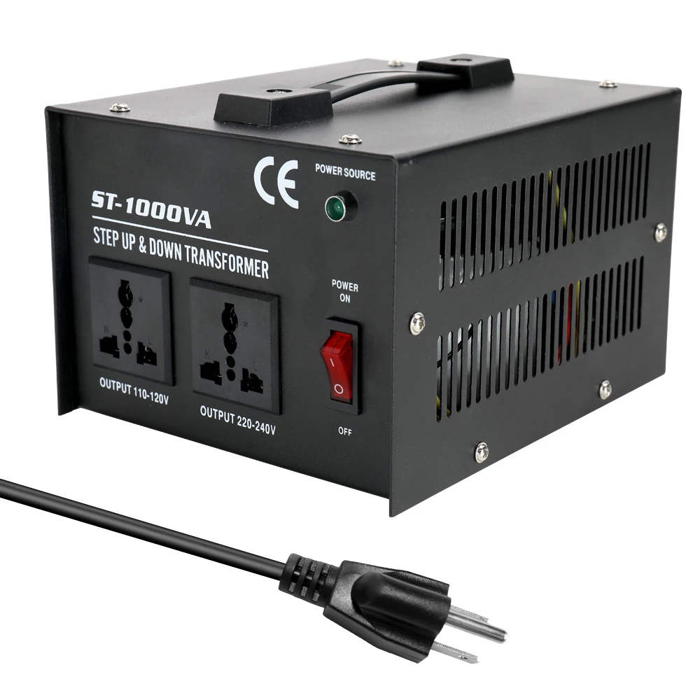 

Intelligent Efficient Step Up Down Transformer ST-1000W Home-use 100V-220V Household Electrical Appliance Voltage Converter