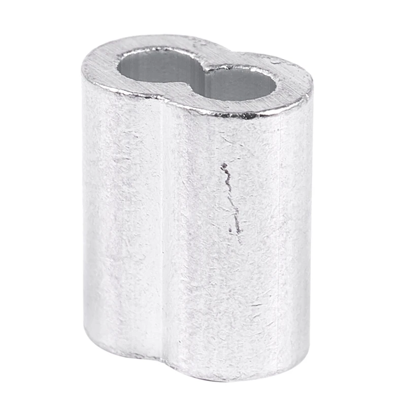 1/16-inch Wire Rope Aluminum Sleeves Clip Fittings Cable Crimps 100pcs