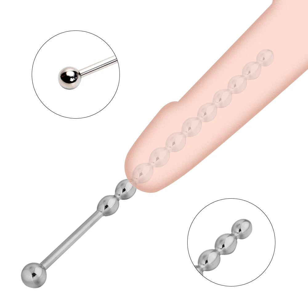 Urethral Dilatation Penis Stimulation Horse Eye Stick Urethral Dilatation Matel Catheters Anal Beads For Male Sex Toy Butt Plug