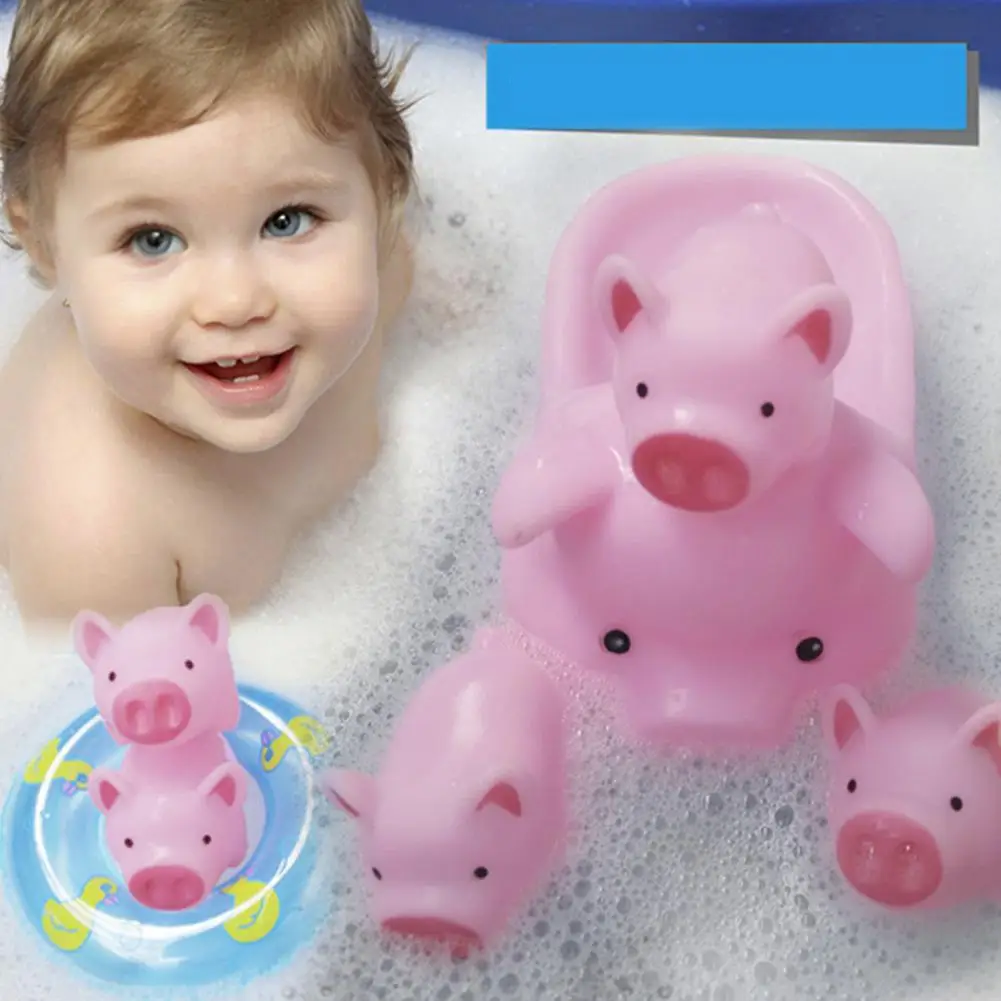 Комплект детской одежды из 4 предметов для душа игрушки играть воды Кукла Свинья мама свинка детские, для малышей для купания Playmate BB Pinch сжатие вызова кукла