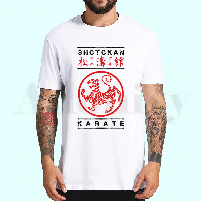 Японские футболки Kanji Shotokan Karate Taijutsu, модные топы для мужчин и женщин, футболка с коротким рукавом, футболка унисекс