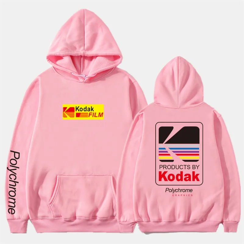 24Pink Новинка, универсальный тур, женская и мужская толстовка, модный бренд, крутая версия, уличный стиль, мужская Толстовка, хип-хоп, Kodak, Толстовка для мужчин - Цвет: 24Pink