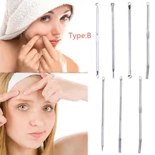 Kanbuder иглы для удаления акне 7 шт. Нержавеющая сталь прыщ, шрам, акне удаление акне косметика инструменты для чистки лица комплект