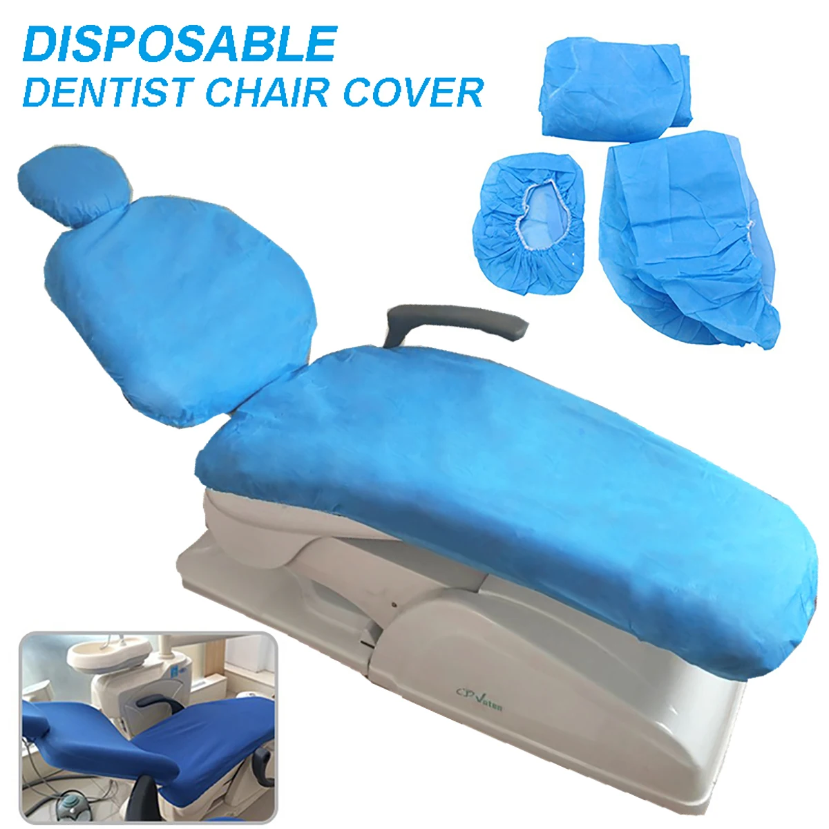 3pcs/set Dental Unit Dental Chair Seat Cover Chair Cover Waterproof Elastic Protective Case