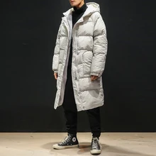 YASUGUOJI, Высококачественная зимняя куртка, Мужская, с капюшоном, утолщенная, теплая, парка, пальто, повседневное, мужское, пальто, длинное, с хлопковой подкладкой, куртка M-5XL