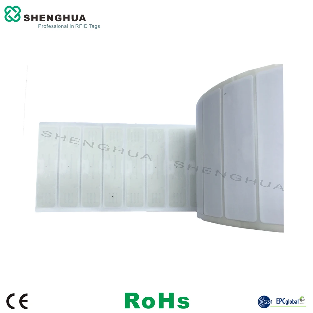 

2000pcs/lot Passive UHF RFID Smart Tag Label Inlay With M4QT RFID Sticker Flexible Soft Anti Transfer Free Encoding
