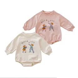 Autumn New Baby Bodysuits Toddler Girls One Piece Newborn Clothes Cartoon Girls Outfit