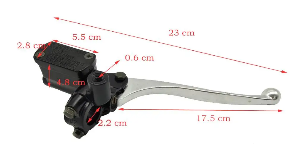 A130 Универсальный 7/" 22 мм передний тормоз мотоцикла сцепления Главный цилиндр водонагреватель рычаги для Yamaha CYGNUS-Z правый Тормозной насос