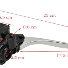 A130 Универсальный 7/" 22 мм передний тормоз мотоцикла сцепления Главный цилиндр водонагреватель рычаги для Yamaha CYGNUS-Z правый Тормозной насос