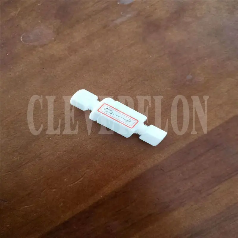 White PTFE F4 Non Return Way Valve