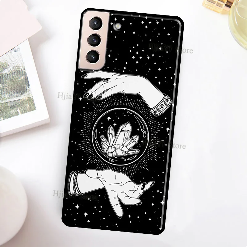 cute samsung cases Occult Witchcraft Moon Gothic Witch Cover For Samsung Galaxy S21 Ultra Note 20 Note 10 S8 S9 S10 S22 Plus S20 FE Phone Case samsung cute phone cover Cases For Samsung