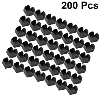 

200pcs Chocolate Wrappers Chocolate Paper Candy Cups Tray Paper Dessert Chocolate Base Packaging Liners for Birthday Wedding (Bl