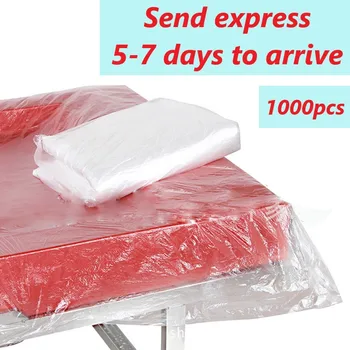 

100Pcs Plastic Bed Sheets Disposable Waterproof Massage Table Sheet Bed Sheets Cover 90x180cm/100x200cm Dropshipping
