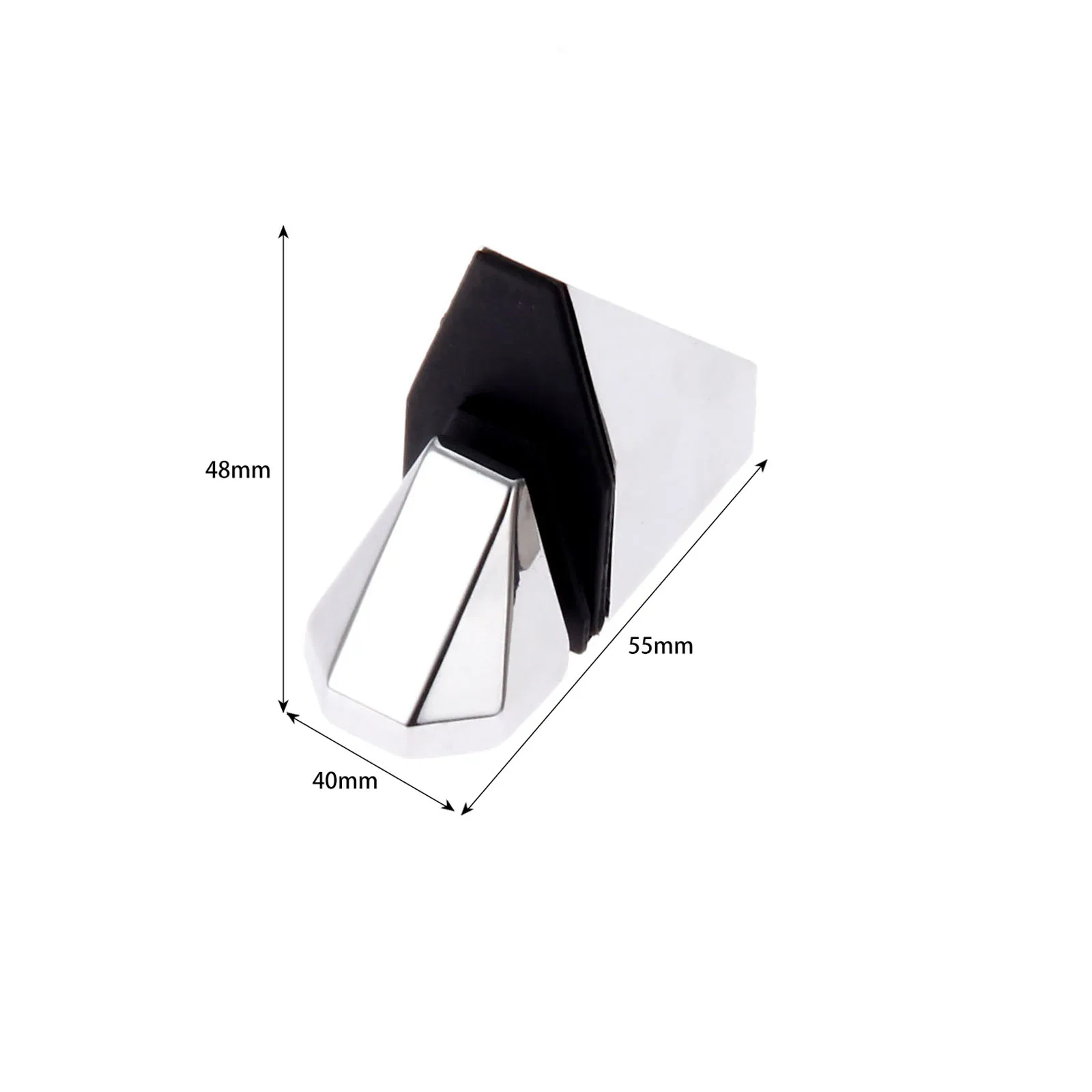 2Pcs Glass Clamp Metal Adjustable Wood/Glass Shelf Bracket Support Holder Wall Mount Accessories Furniture Hardware