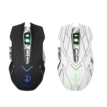 

JianShengYiZu Wireless Gaming Mouse with Silent , Breathing Backlight, Ergonomic Handle, 10 Buttons, for PC Notebook