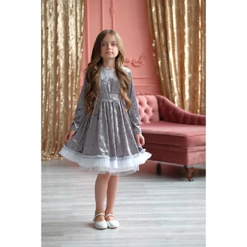 

Dress for the girl KAFTAN "Doll", gray, height 98-104, size 30 4468369