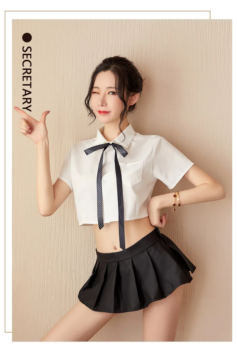 Jimiko Sexy Student Uniform Sexy Lingerie Erotic Cosplay Sex Play Shirt  Skirt Suit Schoolgirl College Girl Student Sexy Skirt - Exotic Costumes -  AliExpress