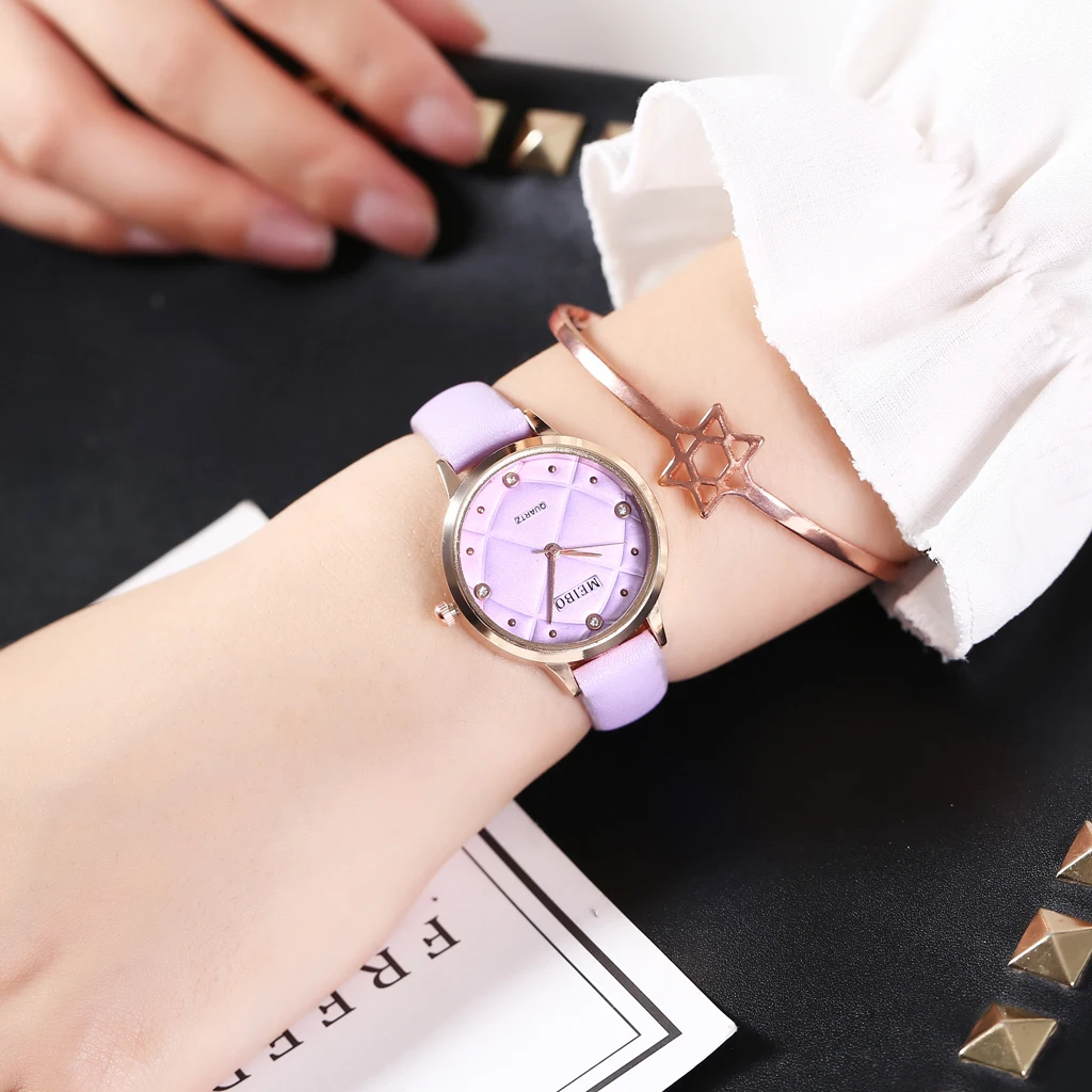 Горячая Мода женские кожаные часы повседневные роскошные женские кварцевые аналоговые женские часы MEIBO часы дропшиппинг