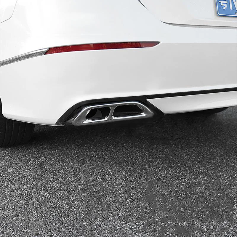 2PCS Stainless Rear Exhaust Muffler Tip End Pipe Trim For Honda Accord New