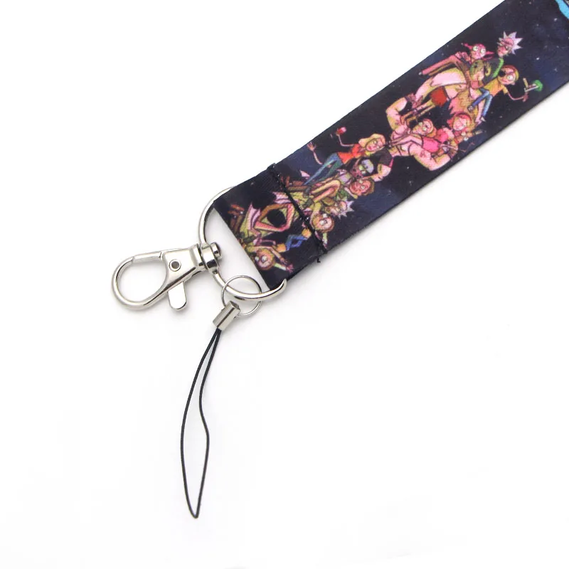 PC80 Рик и Морти брелок бейдж со шнурком ID Lanyards/Мобильный телефон Веревка/ключ нашейные ремешки Ремешки