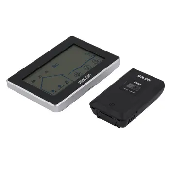 

BALDR Electronic Temperature Humidity Meter Digital Weather Station LCD Touch Thermometer Hygrometer Indoor Outdoor Tester