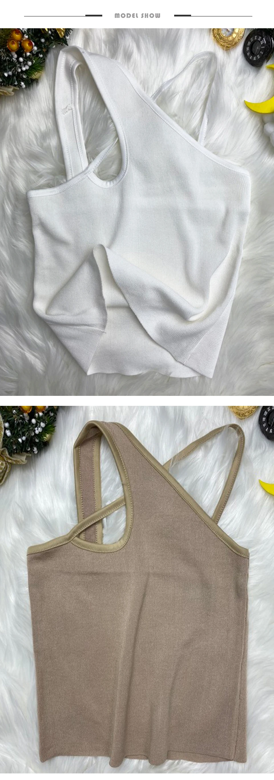 cheap bras Sexy Cross Camis Slim Female Camisole Summer Hollow Out Streetwear Sleeveless Crop Top Solid Color Cotton Basic Women Camisole white bra