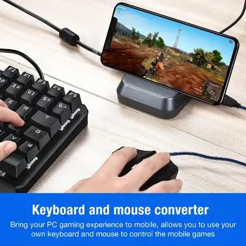

Pubg Mobile Gamepad Controller Gaming Keyboard Mouse Converter For Android IOS Phone to PC Bluetooth Adapter Plug and Play