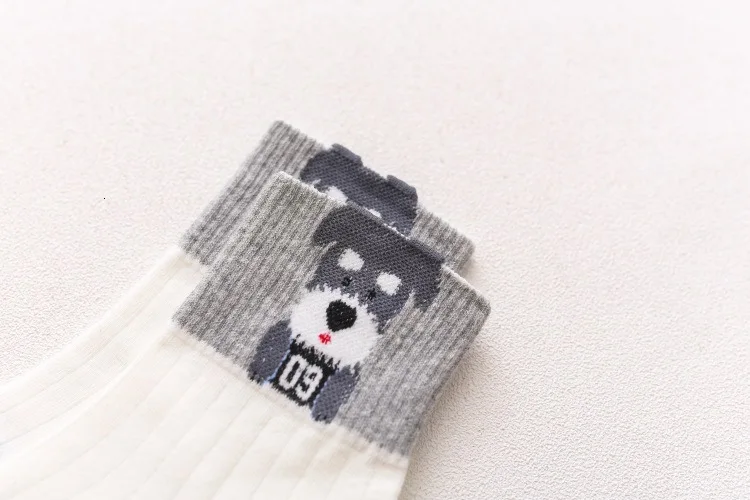 SP& CITY, 5 пар, женские Носки с рисунком собаки из мультфильма, носки с животными, студенческий стиль, повседневные дешевые хлопковые носки, дышащие удобные носки
