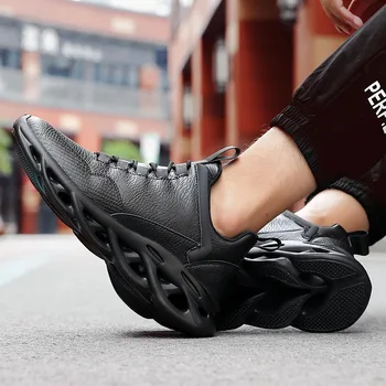 

Chiang Men's Fashion Sneakers Sports Shock-Shoes Air Cushiong Athletic-Training Jogging Berfoot Breathable For Winter