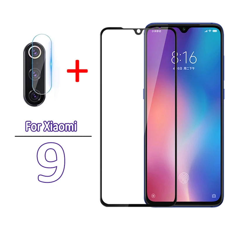 

2 in 1 camera lens protector for xiaomi mi 9t glass screen protector for xiaomi 9 t se 9t 9se my tempered glass full cover film