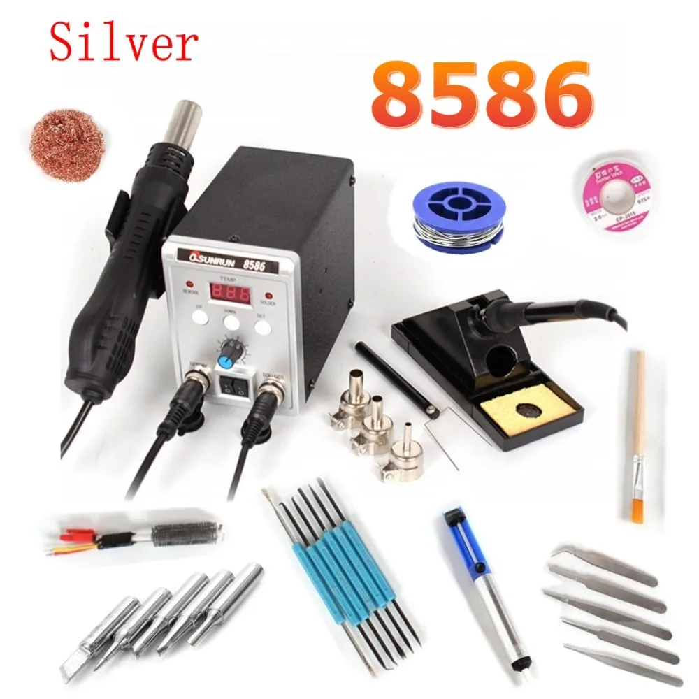 8586 паяльная станция SMD BGA паяльная воздуходувка Сварка тепловой пушкой паяльник инструмент для ремонта