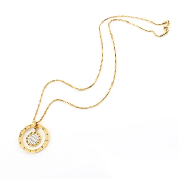 

Fashion Pendant 316L Stainless Steel Gold color Chain Necklaces filling Box Chains Women's Accessories Jewelry Gifts Wholesale