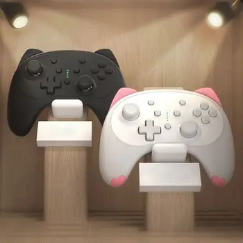 

Cute Cat Gamepad Wireless Bluetooth Game Remote Controller Joystick Double Vibration Console Game Pad for Switch Pro Switch Lite