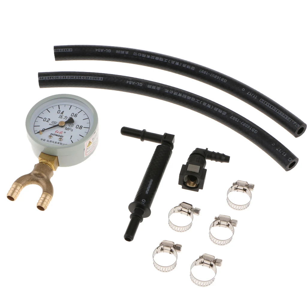 

Cars Trucks Fuel Injection Pump Injector Tester Test Pressure Gauge Gasoline