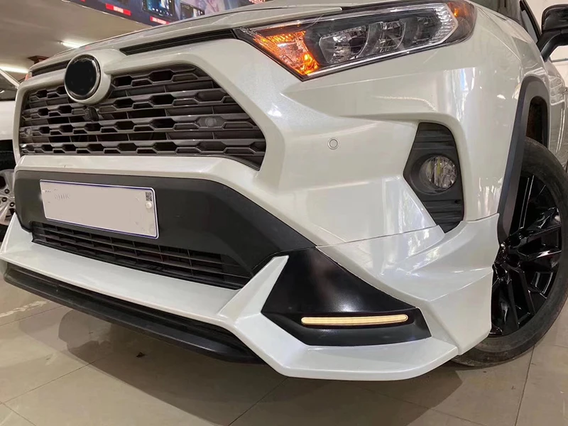 Передний и задний бамперы комплект кузова для Toyota Rav4 2019 2020 нового rav4 с Дневной