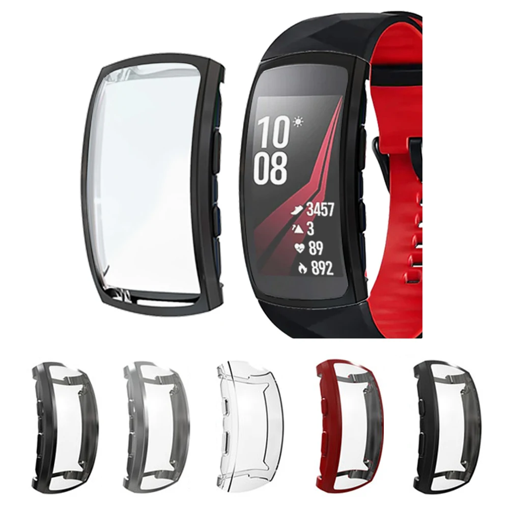 

2020 Soft TPU Case for Samsung Fit 2 Pro Band Smart Watch Full Screen Protector for Fit2 Pro Full Protection Case for Fit 2 Pro