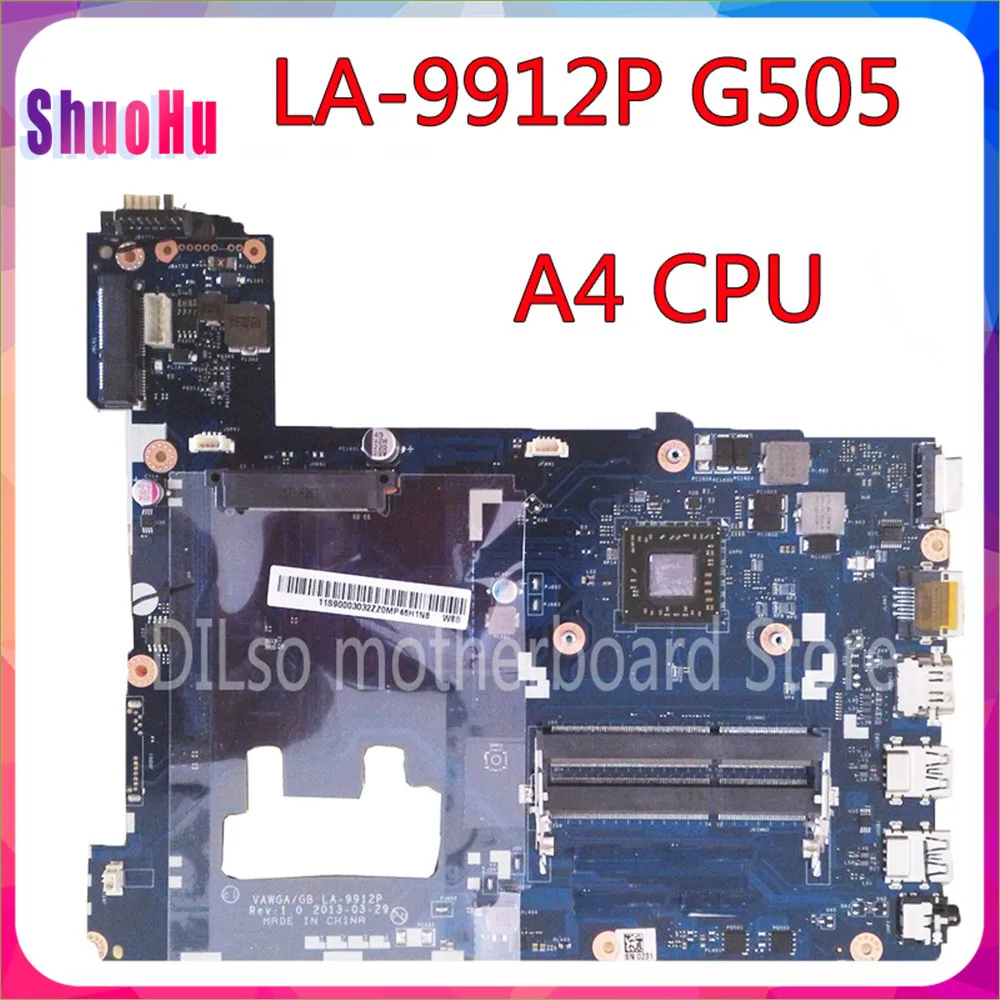 KEFU LA-9912P A4 тест CPU материнская плата для ноутбука Lenovo Ideapad G505 Материнская DDR3 HM76 Intel