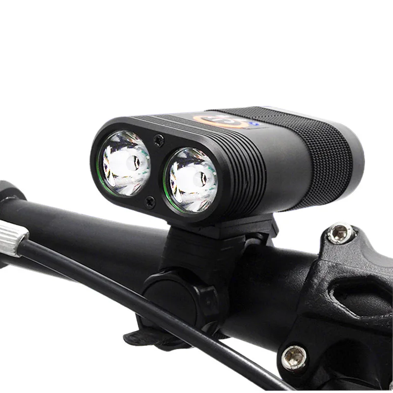 

Usb Bike Light 2 XML T6 2000 LM Waterproof MTB Bicycle Front Lamp 5 mode with Rechargeable Battery and Power indicator