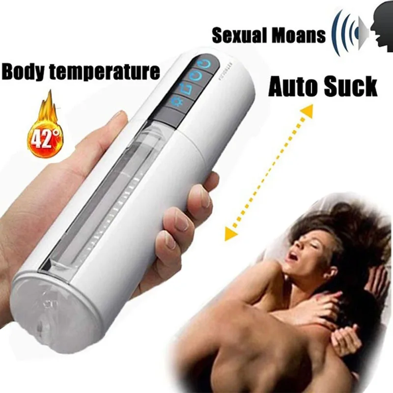 

Elite Sucking Aircraft Cup Men's Interactive Bed Allowing Cup Intelligent Induction Heating Hands-free Adult Products