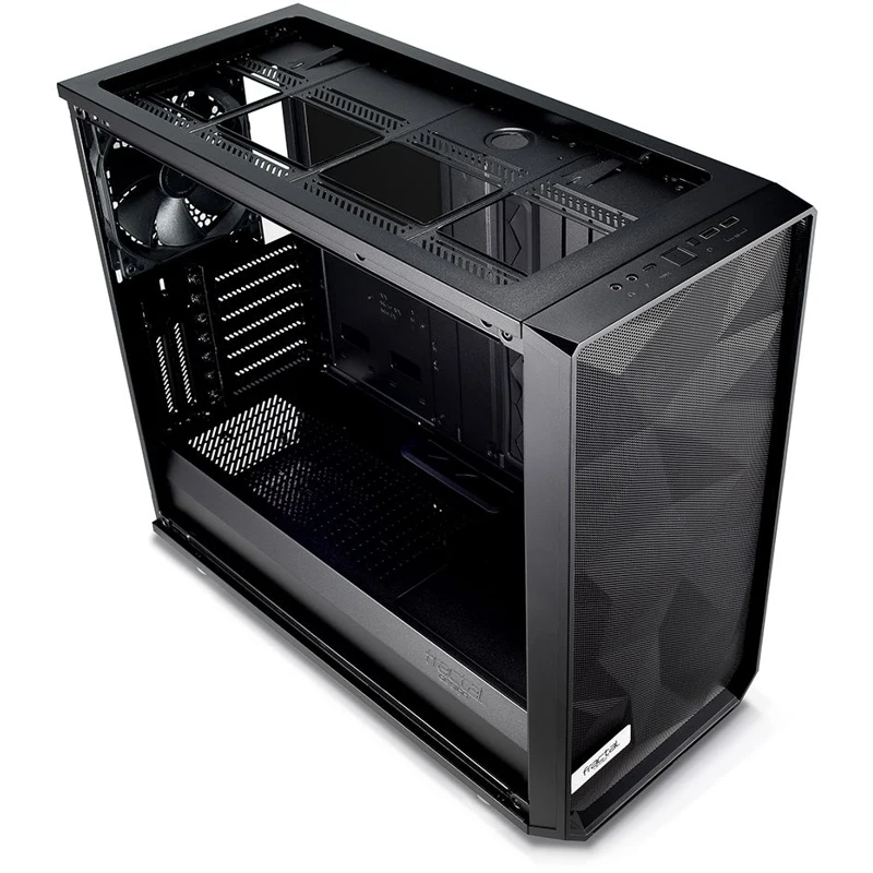 Корпус Fractal Design Meshify S2 Blackout TG Dark черный без БП E-ATX 5x120mm 4x140mm 2xUSB3.0 1xUSB