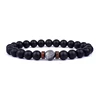 Volcanic Stone Bracelet for Men Lava Wooden 8mm Beads Bracelet Tibetan Buddha Wrist Chain Women Men Jewelry Gift New Bracelets 4