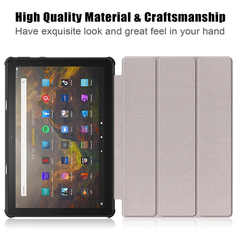 Magnet Stand Smart Case for 8.7 Inch Tablet - Sleek Protective Cover with Multi-Angle Viewing